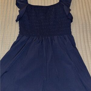 SHEIN Navy Blue Ruffle Women’s Dress